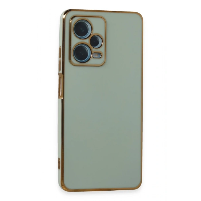 Hubrendy Bez Xiaomi Redmi Note 12 Pro Plus Kılıf Volet Silikon - Açık Yeşil