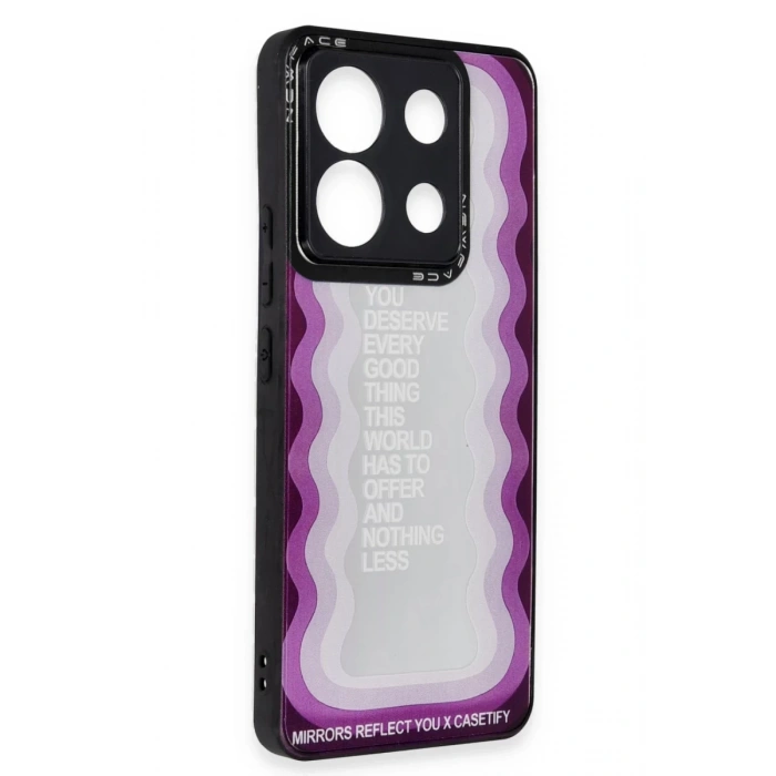 Hubrendy Bez Xiaomi Redmi Note 13 Pro 5G Kılıf Mirror Desenli Kapak - Mirror - 5