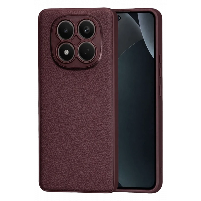 Hubrendy Bez Xiaomi Redmi Note 15 Pro Plus 5G Thermax Silikon Kılıf - Bordo