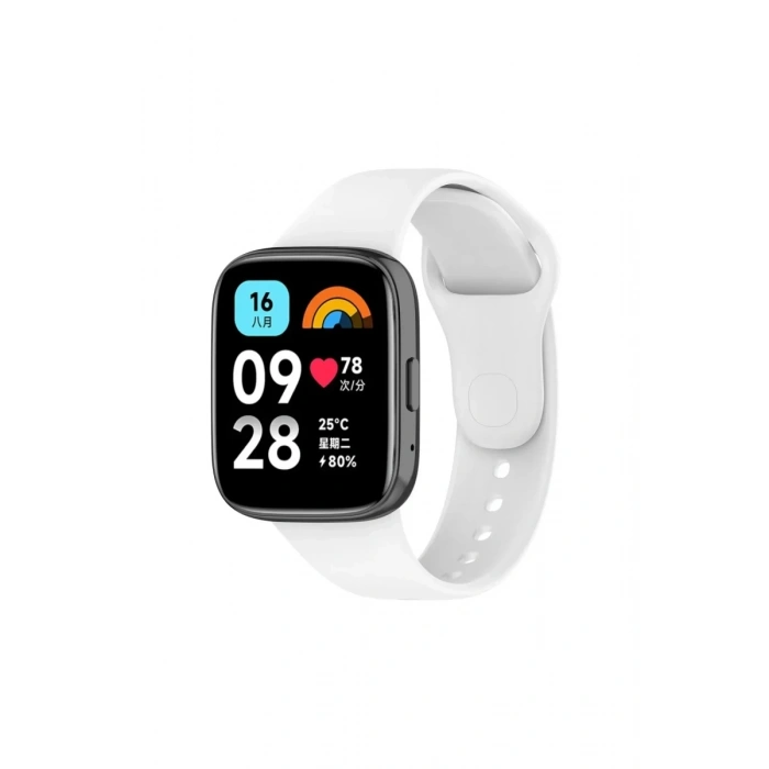 Hubrendy Bez Xiaomi Redmi Watch 3 Active Klasik Kordon - Beyaz