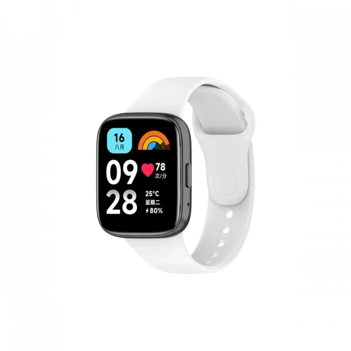 Hubrendy Bez Xiaomi Redmi Watch 3 Active Klasik Kordon - Beyaz