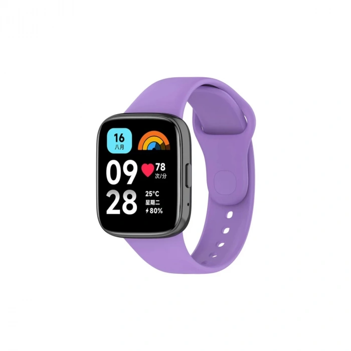 Hubrendy Bez Xiaomi Redmi Watch 3 Active Klasik Kordon - Lila