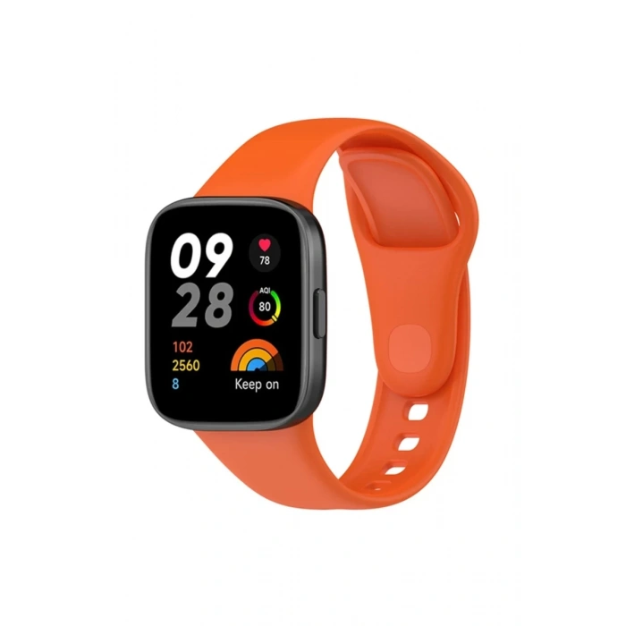 Hubrendy Bez Xiaomi Redmi Watch 3 Klasik Kordon - Turuncu