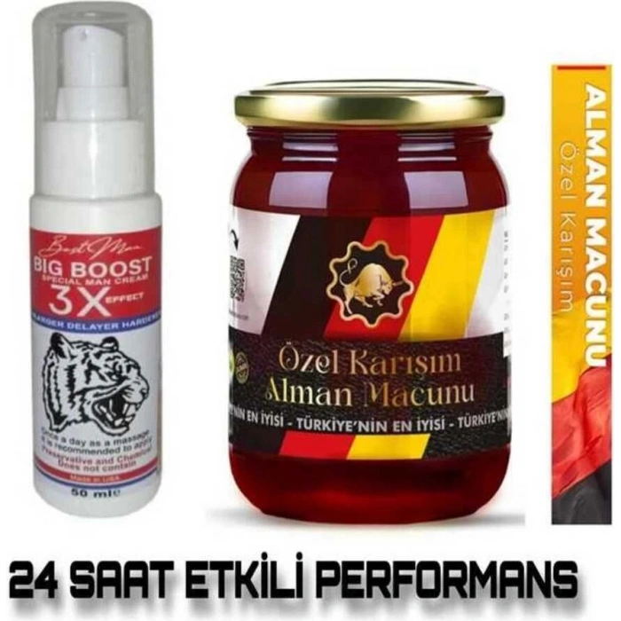 Hubrendy Bez Big Boost 3x Effect Delayer Hardener Cream Alman Macunu 240 gr