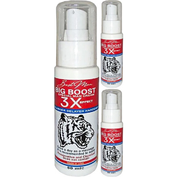 Hubrendy Bez Bigboost Cream 3 Adet Erkek Uzun-Kalın-Sert- Bakım Kremi 50 ml