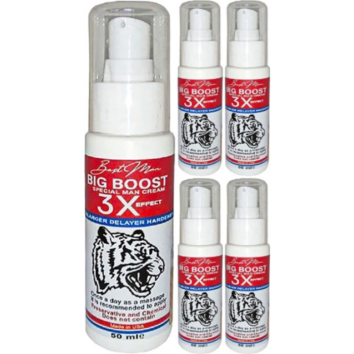 Hubrendy Bez Bigboost Cream 5 Adet Erkek Uzun-Kalın-Sert- Bakım Kremi 50 ml