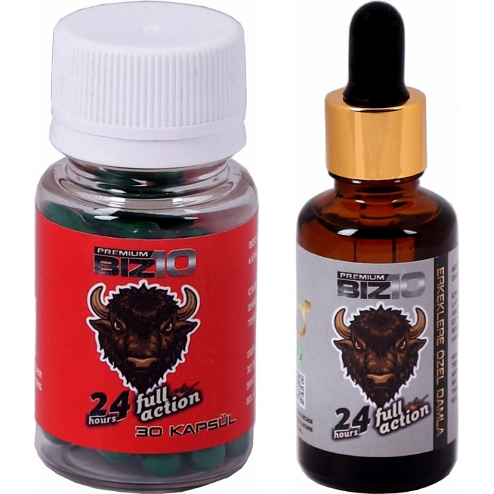 Hubrendy Bez Bizon 600mg 30Lu Ve Bizon Bay azzdırı-Cı Damla 30 Ml