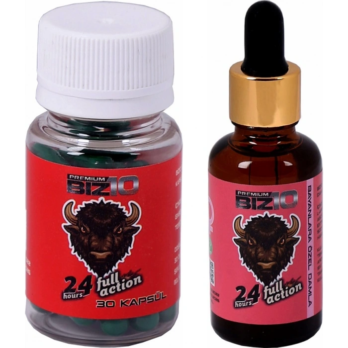 Hubrendy Bez Bizon 600mg 30Lu Ve Bizon Kadın Damla 30 Ml
