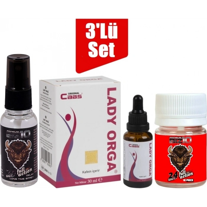 Hubrendy Bez Bizon Sprey Caas Lady Orga Kadin Kadın Damla Bizon 100MG 10lu