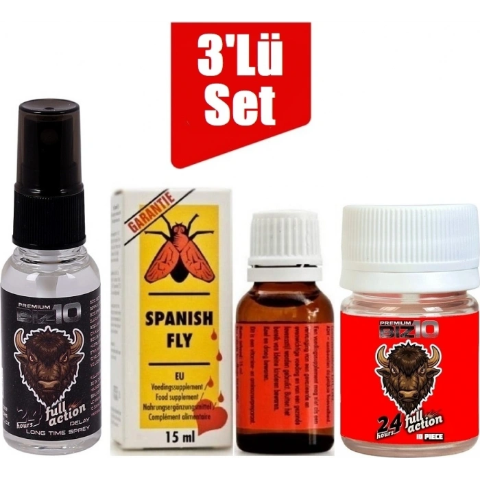 Hubrendy Bez Bizon Sprey Spanish Fly Kadin Kadın Damla Bizon 100MG 10lu