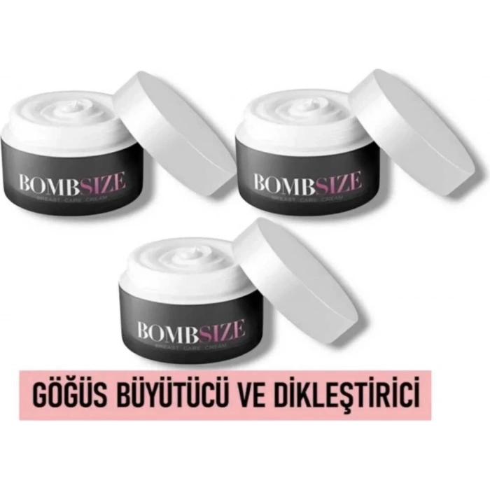 Hubrendy Bez Bombsize Kadınlara Özel Göğüs Bakım Kremi 50 ml x 3 Adet