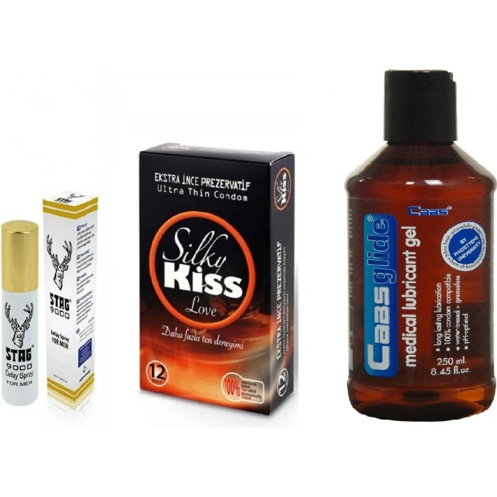 Hubrendy Bez Cabs Glide Sade  Jel 250ml +Stag Sprey+Ince Prezervatif