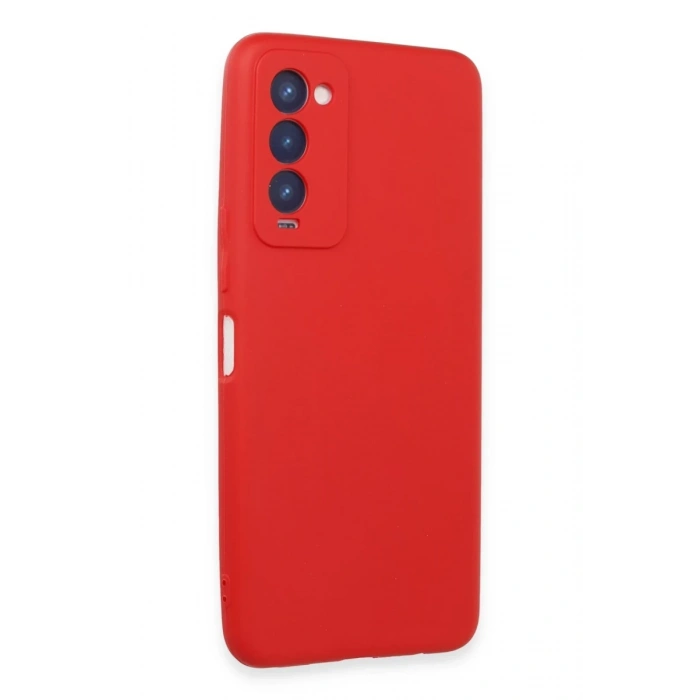 Hubrendy Bez Tecno Camon 18 Kılıf First Silikon - Kırmızı