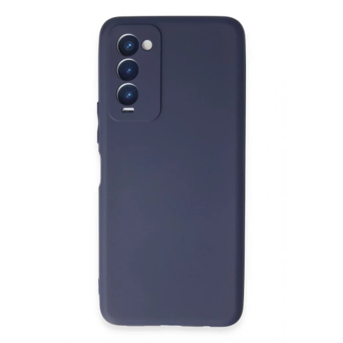 Hubrendy Bez Tecno Camon 18 Kılıf First Silikon - Lacivert