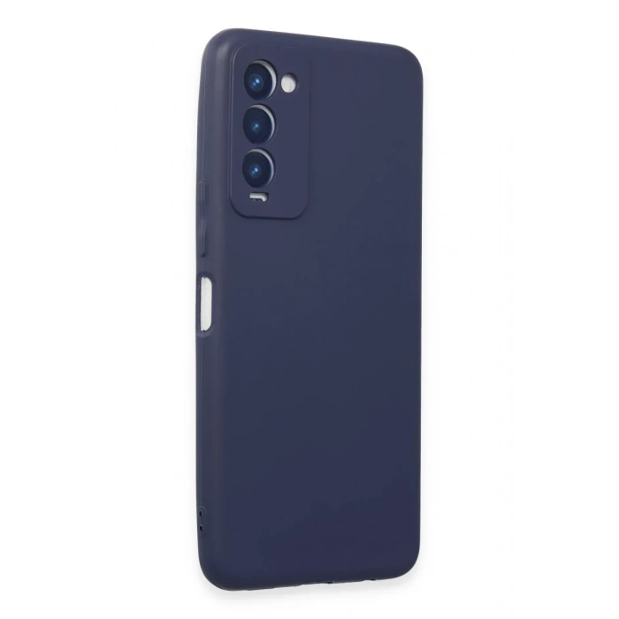 Hubrendy Bez Tecno Camon 18 Kılıf First Silikon - Lacivert