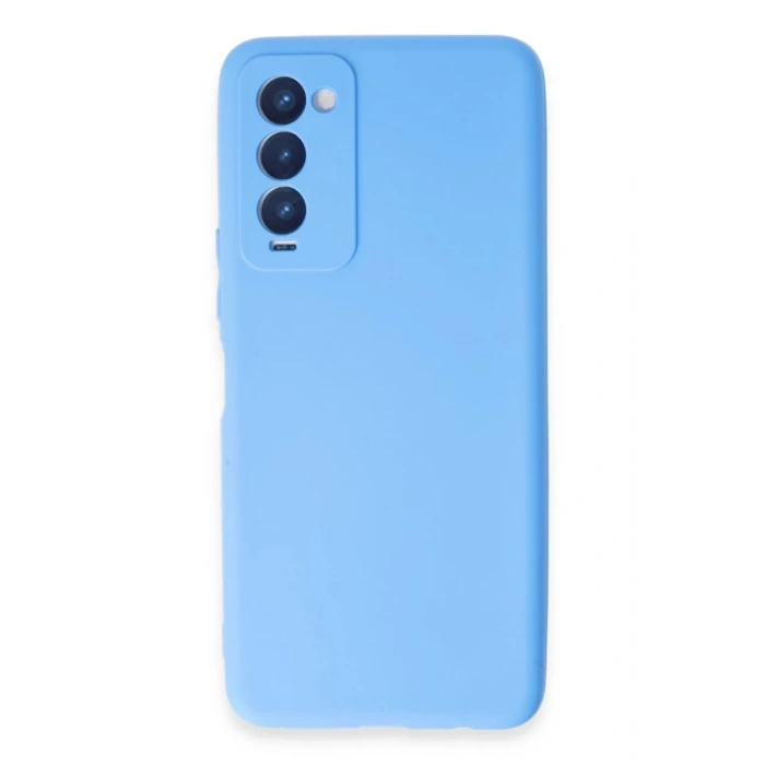 Hubrendy Bez Tecno Camon 18 Kılıf First Silikon - Mavi