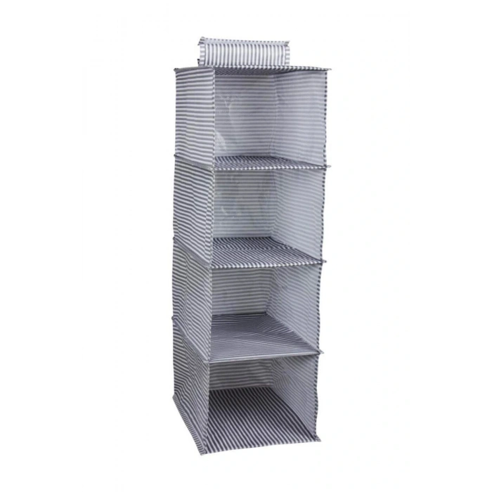 Hubrendy Cer  4 Gözlü Dolap Organizer Zebra Model