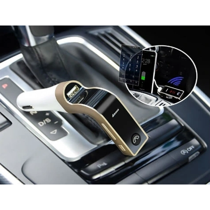 Hubrendy ÇER Carg7 Bluetooth Araç Fm Transmitter Usb Girişli
