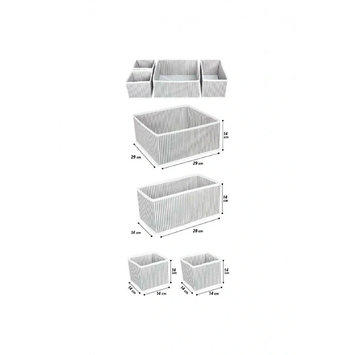 Hubrendy ÇER Çekmece Düzenleme Kutu Seti Organizer 4lü Set
