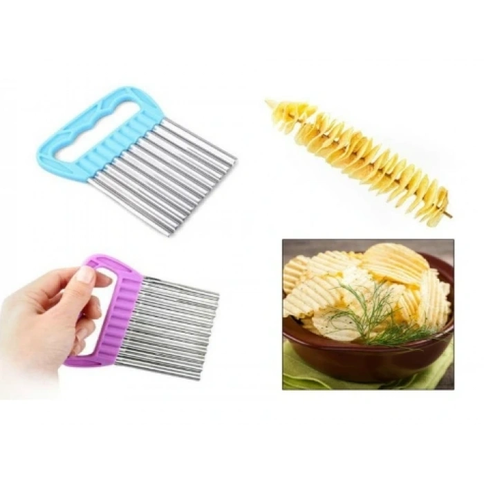 Hubrendy ÇER Chips Chopper Şekilli Sebze Ve Meyve Dilimleyici