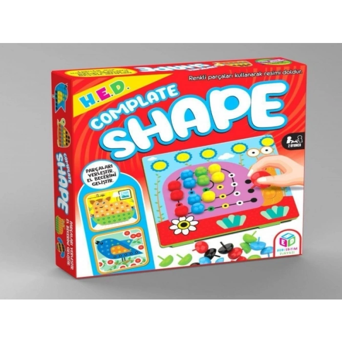 Hubrendy ÇER Complate Shape Renklerle Zekanı Konuşturma Oyunu