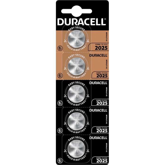 Hubrendy ÇER Duracell Cr2025 3v Lityum Pil 5li Paket