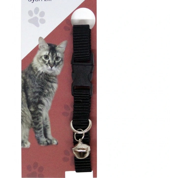 Hubrendy ÇER Elastik Ayarlanabilir Çıngıraklı Kedi Tasması