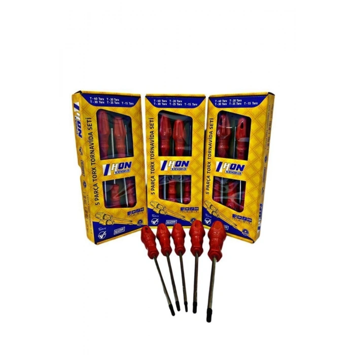 Hubrendy ÇER Hon 5 Parça Torx Tornavida Seti