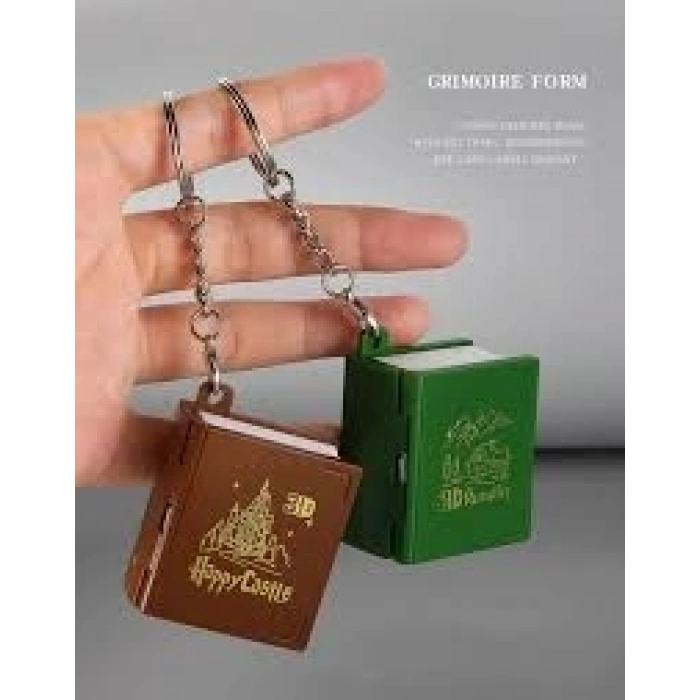 Hubrendy ÇER Kitap Şeklinde 3d Anahtarlık