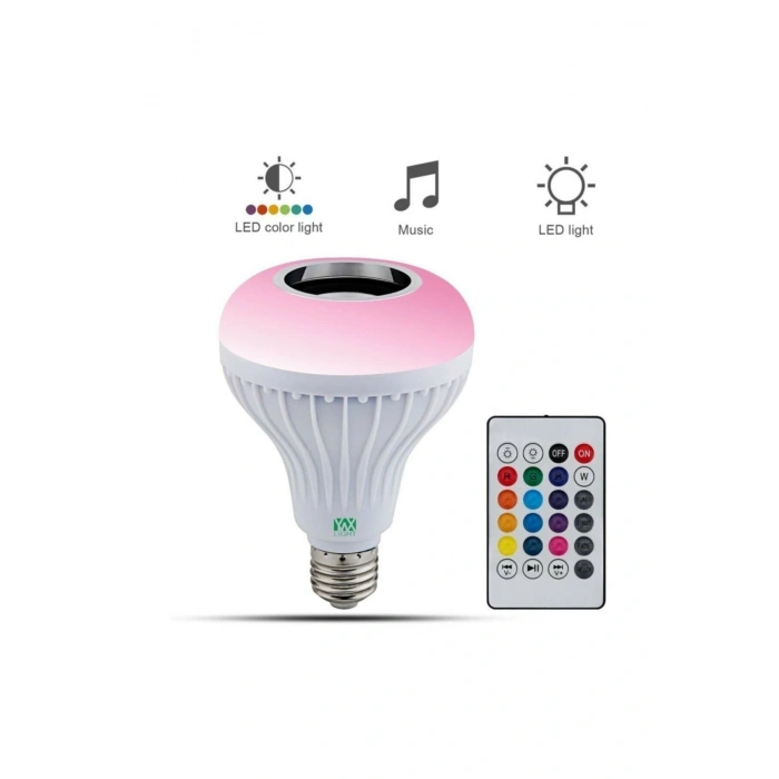 Hubrendy ÇER Kumandalı Bluetooth Disco Ampul Rgb