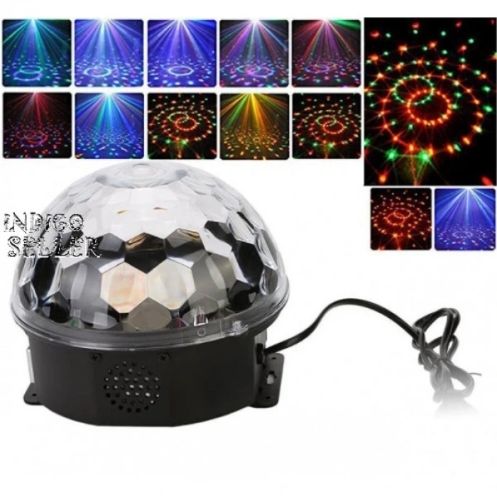 Hubrendy ÇER Kumandalı Kristal Led Rgb Disko Topu