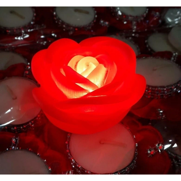 Hubrendy ÇER Led Işıklı Gül Romantik Gül