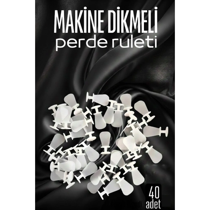 Hubrendy ÇER Makine Dikmeli Perde Düğmesi Perde Ruleti Perde Düğmesi 40 Adet