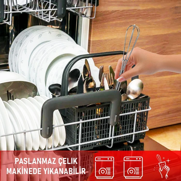 Hubrendy ÇER Mini Çırpıcı Çelik 6 Adet