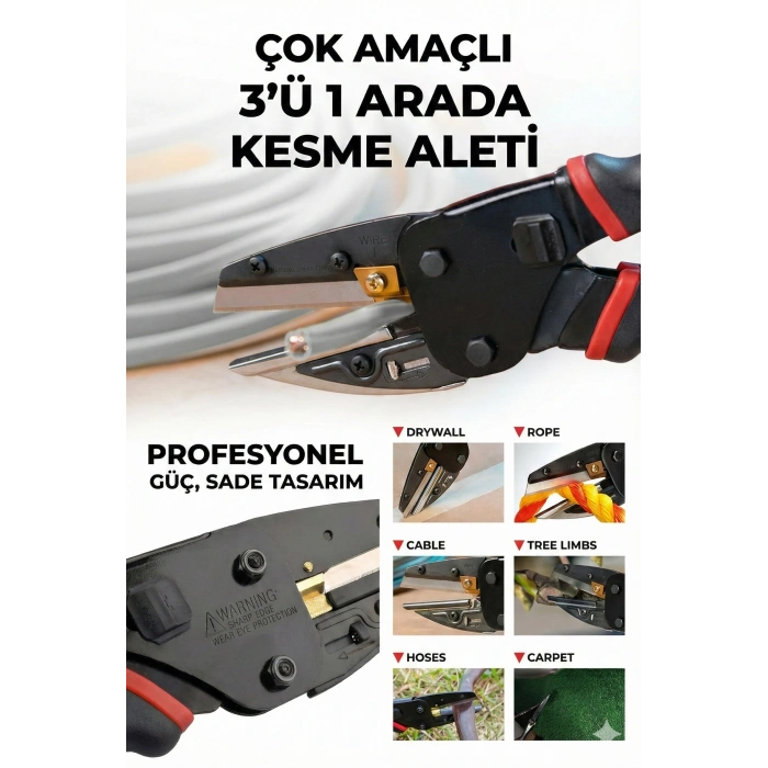 Hubrendy ÇER Multi Cutter Kalın Ve Sert Malzeme Kesme Aleti