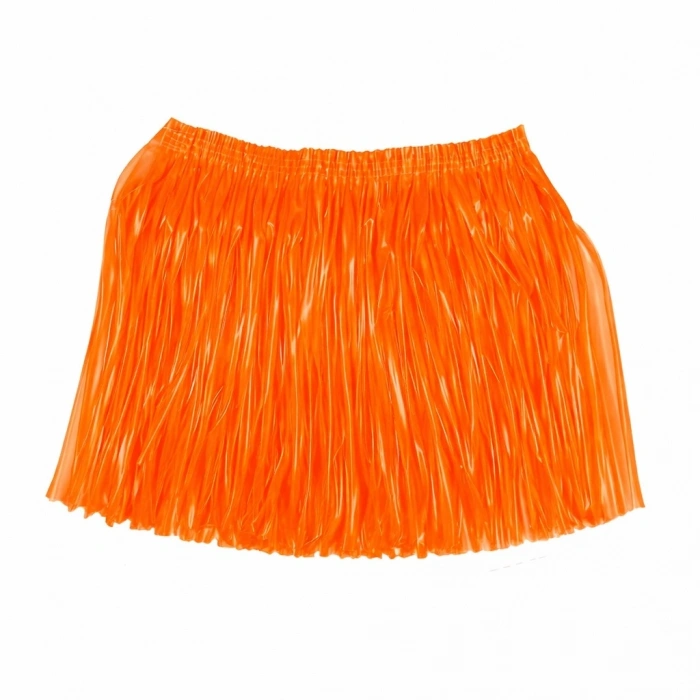 Hubrendy ÇER Neon Turuncu Hawaii Parti Eteği 40 Cm