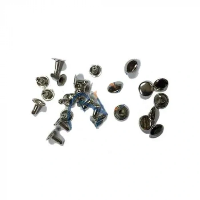 Hubrendy ÇER Rivet Perçin - 9mm, Nikel, 1000 Adet
