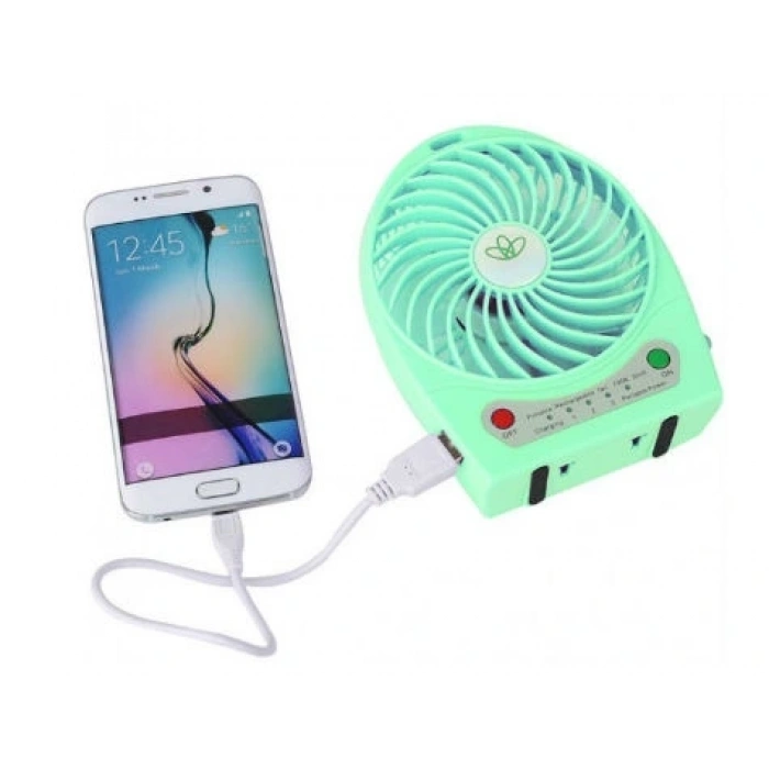 Hubrendy ÇER Şarjlı Taşınabilir Mini Fan - Vantilatör