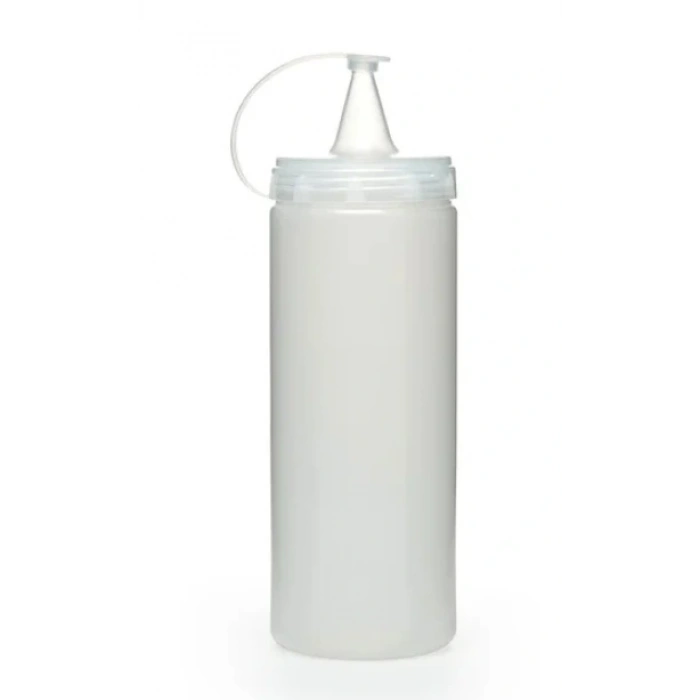 Hubrendy ÇER Şeffaf Sos Şişesi - 1000ml Dev Boy 3 Adet
