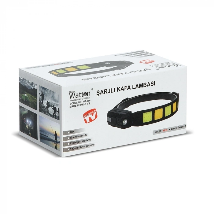 Hubrendy ÇER Sensörlü Cob Xpg Led Kafa Lambası Wt-066