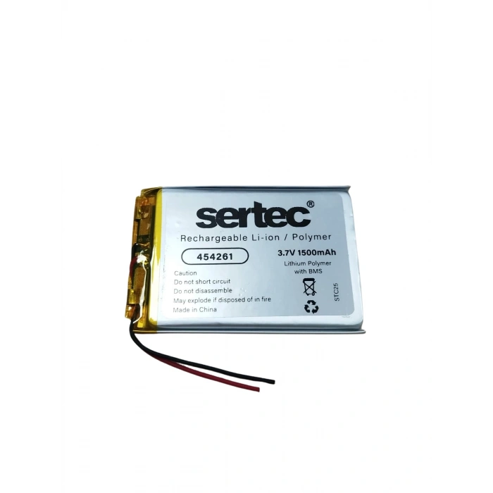 Hubrendy ÇER Sertec 454261 3.7v 1500 Mah Li-polymer Pil (devreli/1.5a)