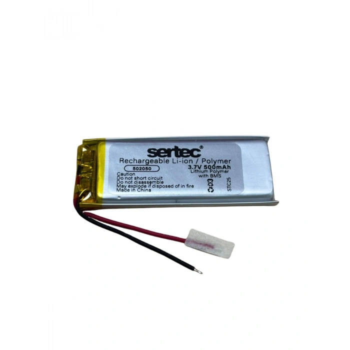 Hubrendy ÇER Sertec 502050 3.7v 500 Mah Li-polymer Pil (devreli/1.5a)