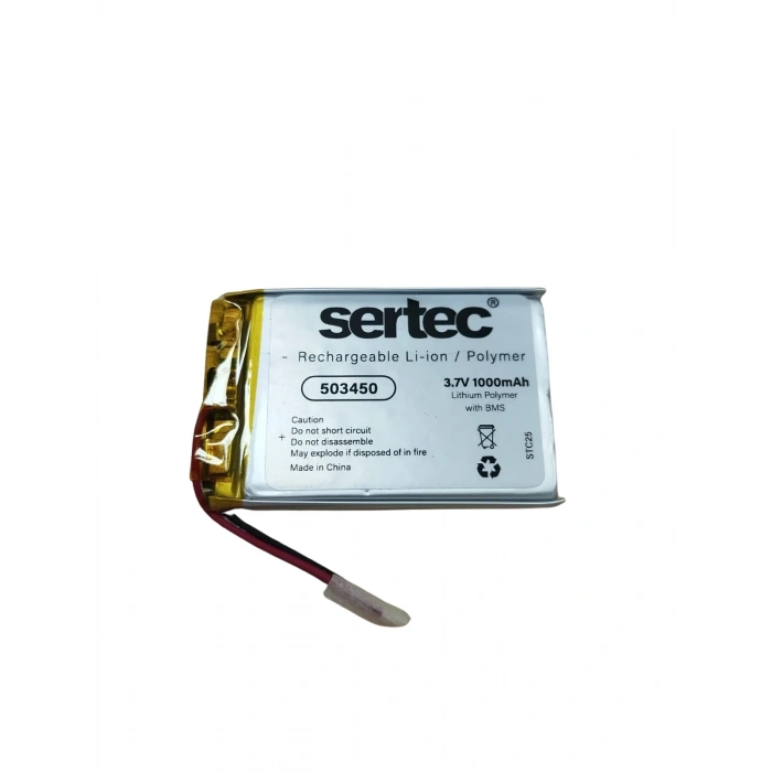Hubrendy ÇER Sertec 503450 3.7v 1000 Mah Li-polymer Pil (devreli/1.5a)