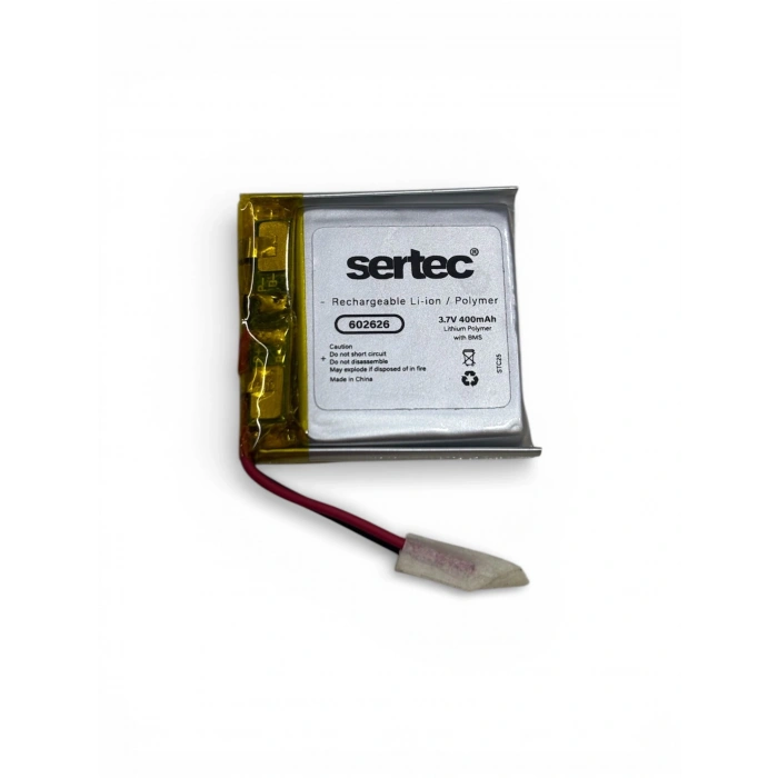 Hubrendy ÇER Sertec 602626 3.7v 400mah Li-polymer Pil (devreli/1.5a)