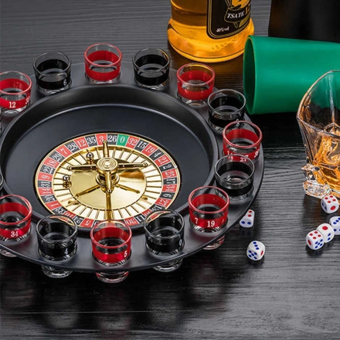 Hubrendy ÇER Shot Bardaklı Rulet Oyun Seti - Shot Roulette Set
