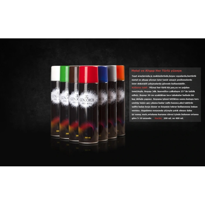 Hubrendy ÇER Sprey Boya 400 Ml - Mavi