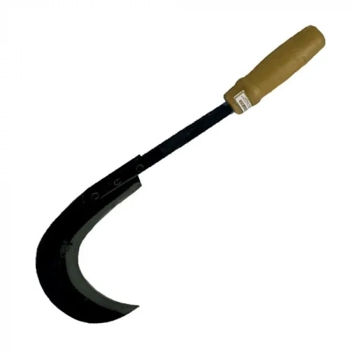 Hubrendy ÇER Sürmene Kırmızı Plastik Saplı Orak 43 Cm - Buğday Hasadı