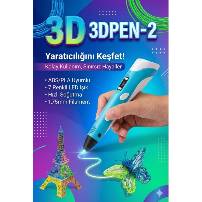 Hubrendy ÇER Üç Boyutlu Yazıcı 3d Kalem Pen Printer