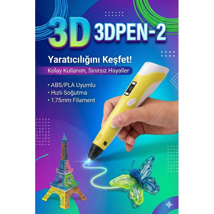 Hubrendy ÇER Üç Boyutlu Yazıcı 3d Kalem Pen Printer