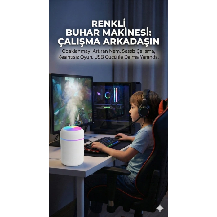 Hubrendy ÇER Usb Hava Nemlendirici